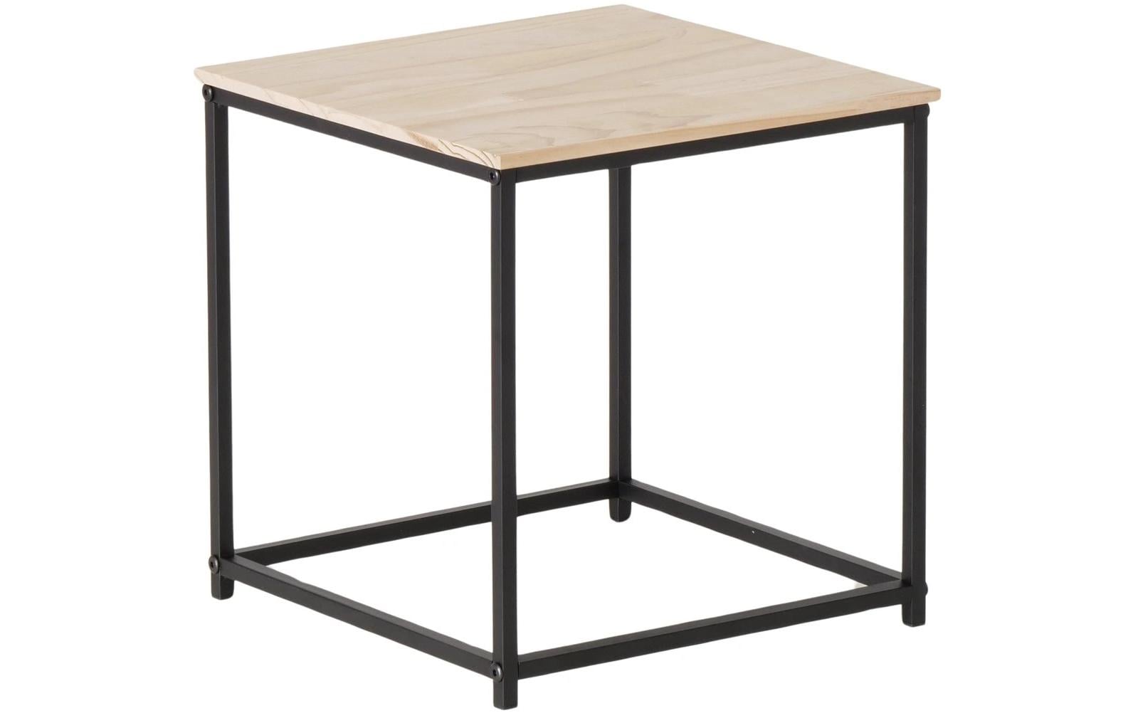 Boltze Beistelltisch Boras 2er Set, Natur/Schwarz