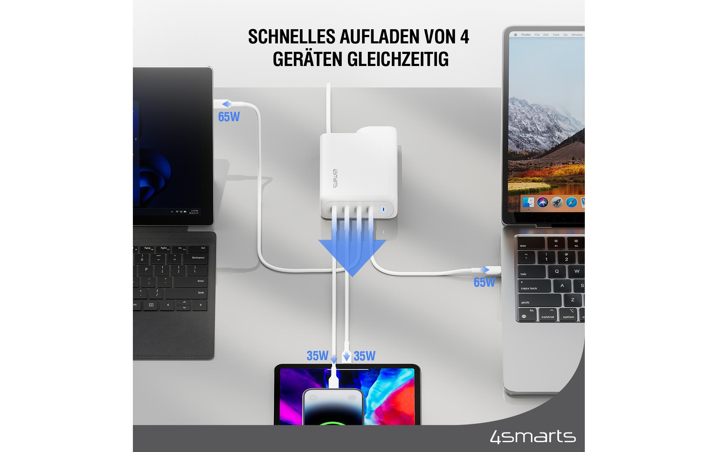 4smarts USB-Wandladegerät Flex Pro Weiss 4smarts USB-Wandladegerät Flex Pro Weiss