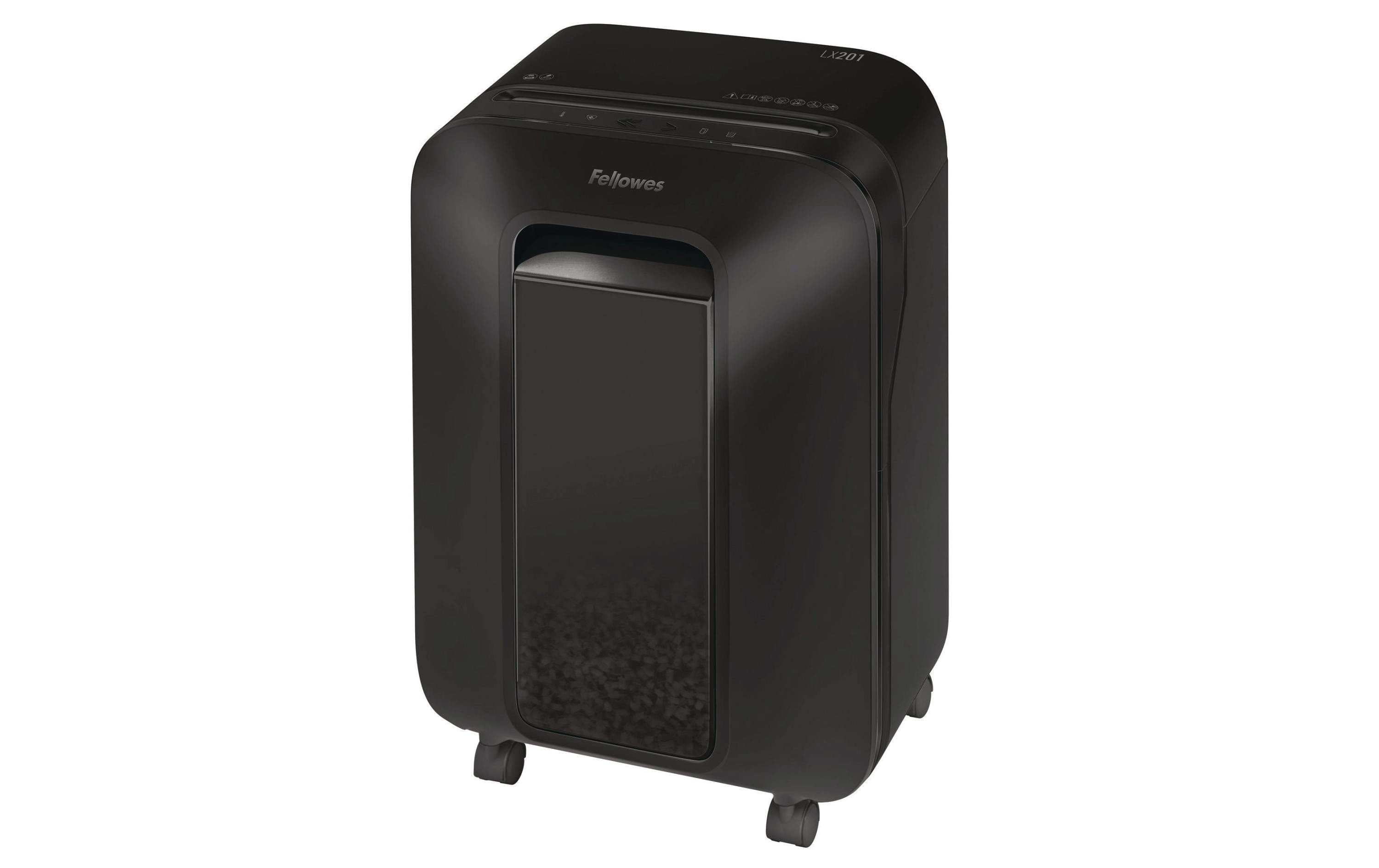 Fellowes Aktenvernichter LX201 P-5, 12 Seiten, Schwarz