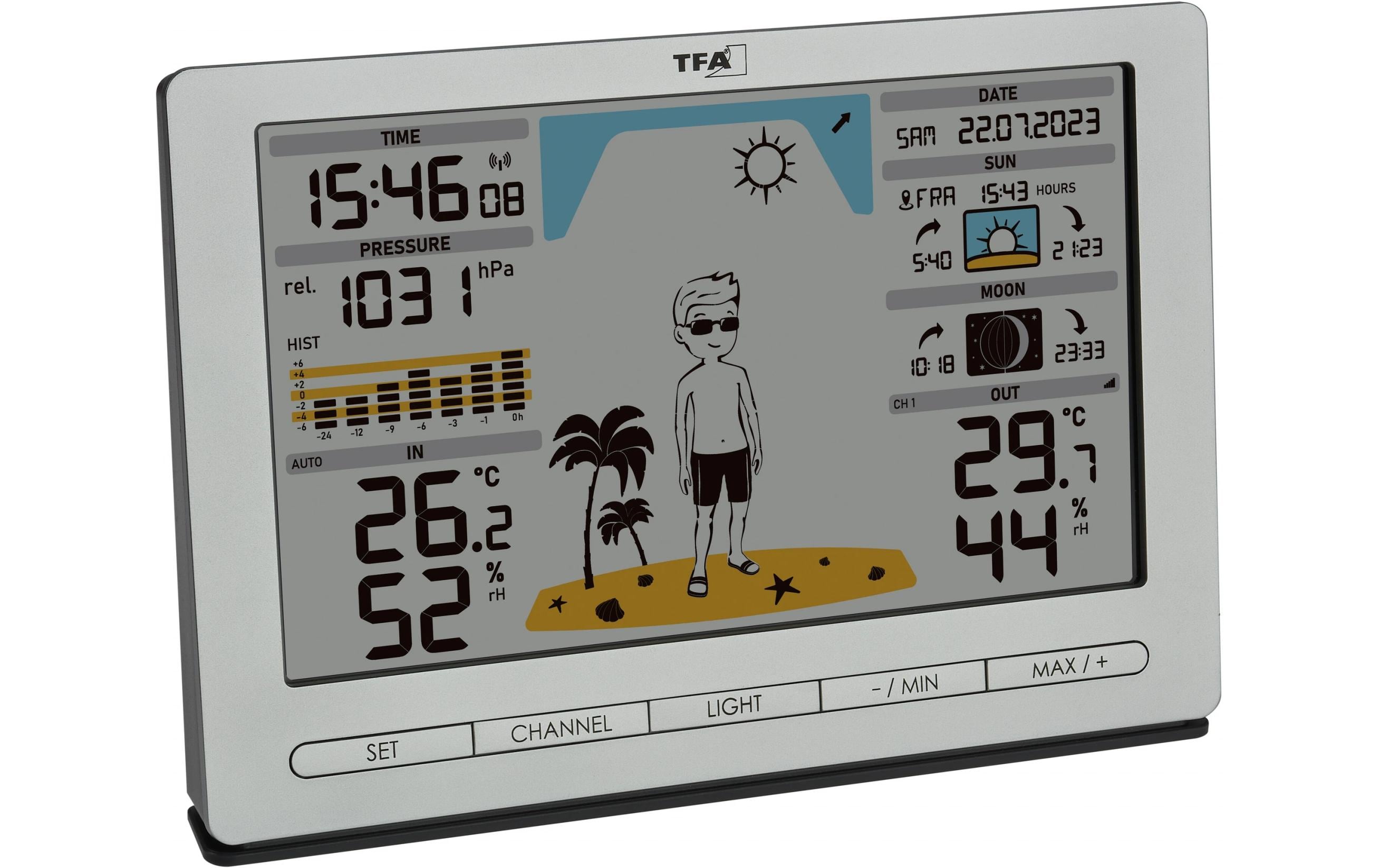 TFA Dostmann Wetterstation Meteo Jack Silber