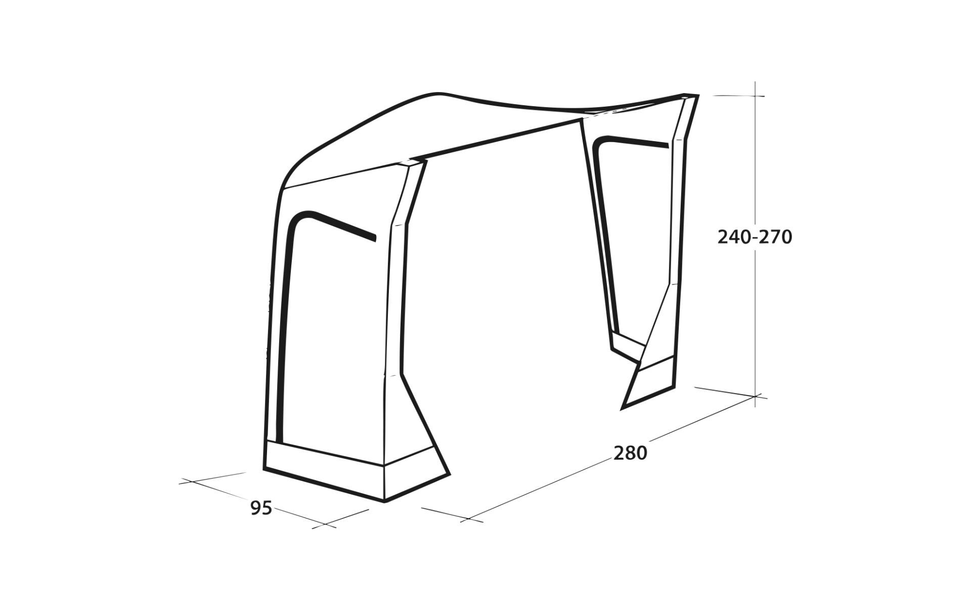 Outwell Verbindungsschleuse Mid/Tall Park PowerAir