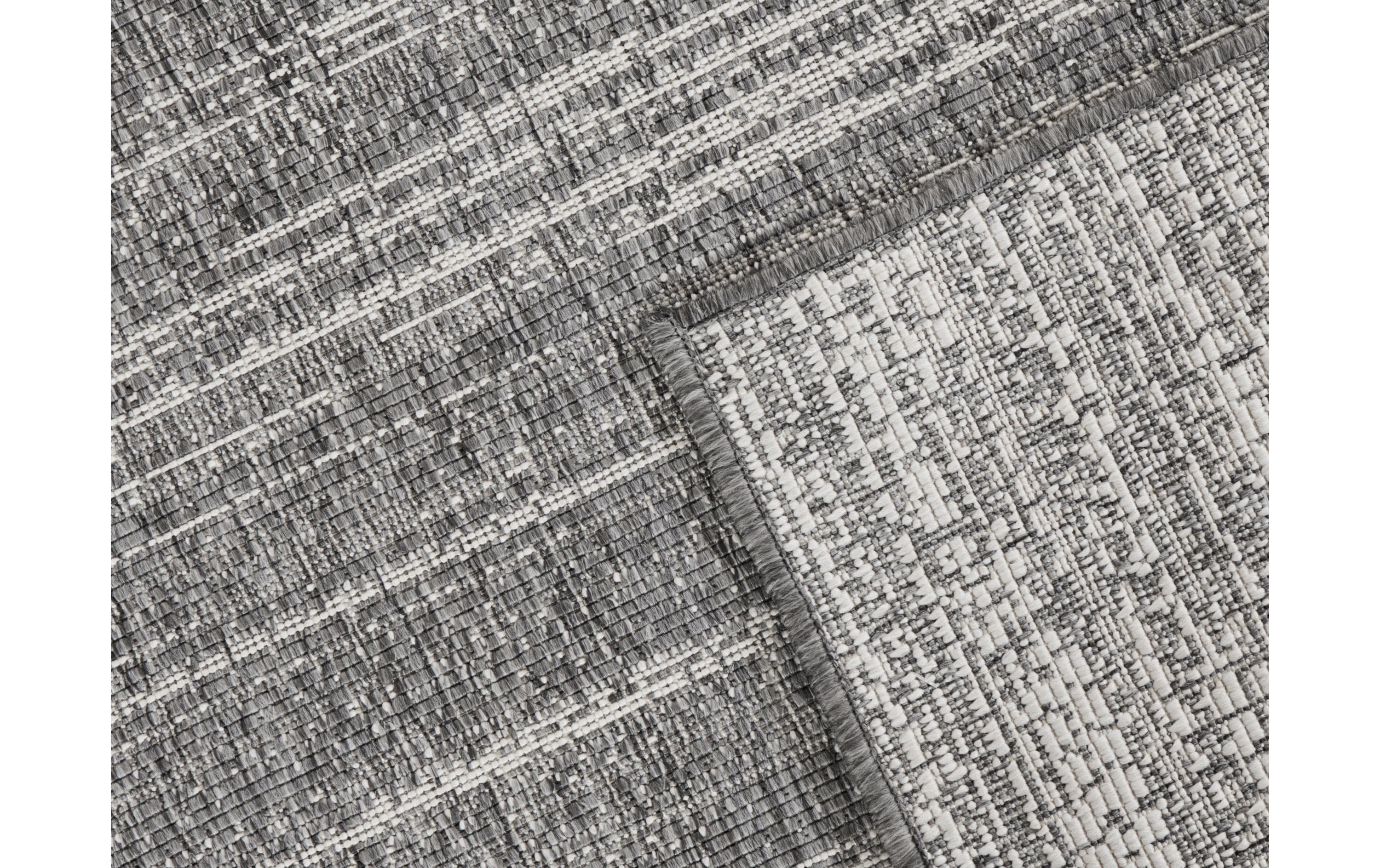 Elle Decoration Teppich Melange 160 x 230 cm, Silver