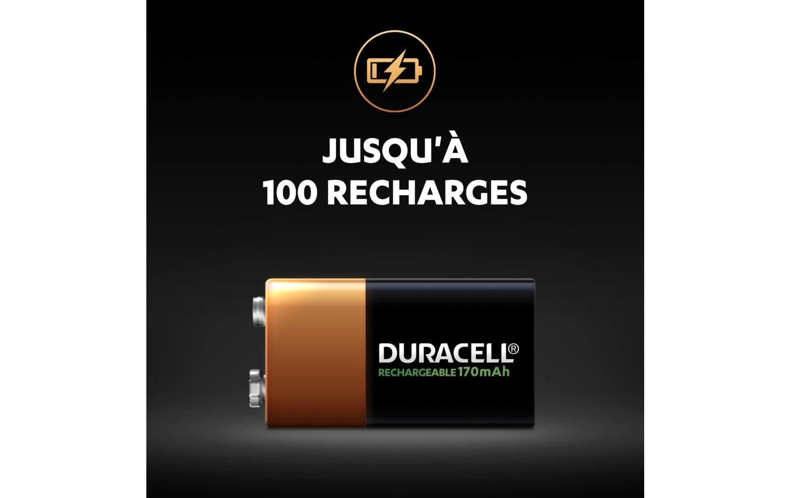 Duracell Akku Recharge 9 V 170 mAh 1 Stück
