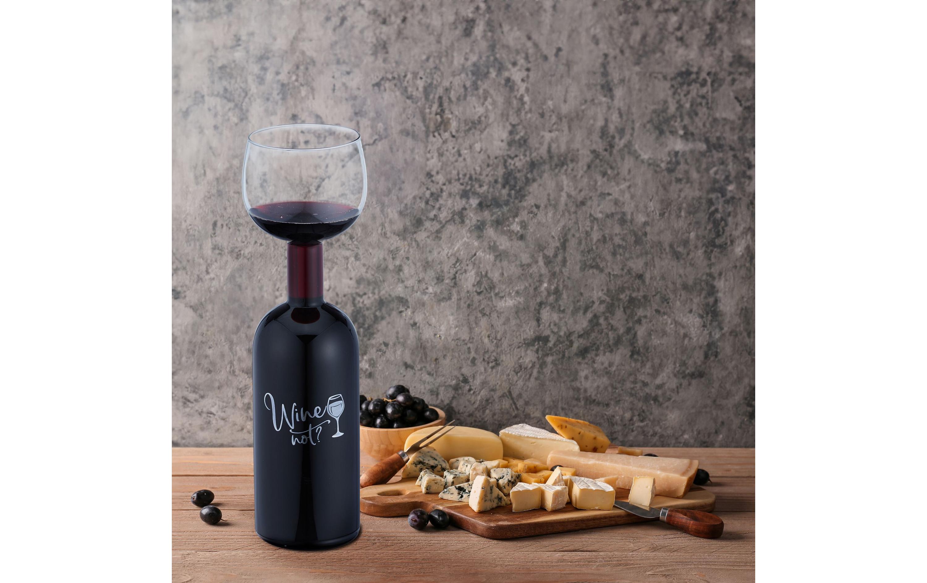 relaxdays Universal Weinglas Wine not 750 ml, 1 Stück, Transparent