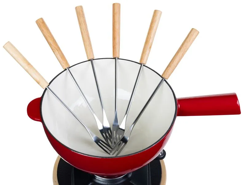 COCON Käsefondue-Set 10-teilig, Rot COCON Käsefondue-Set 10-teilig, Rot