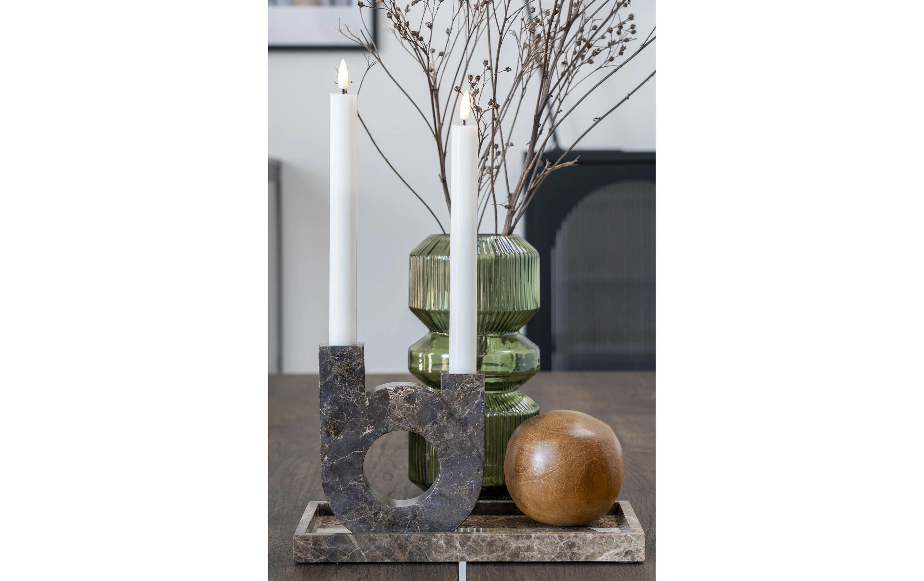 House Nordic Vase rund 25 cm, Grün