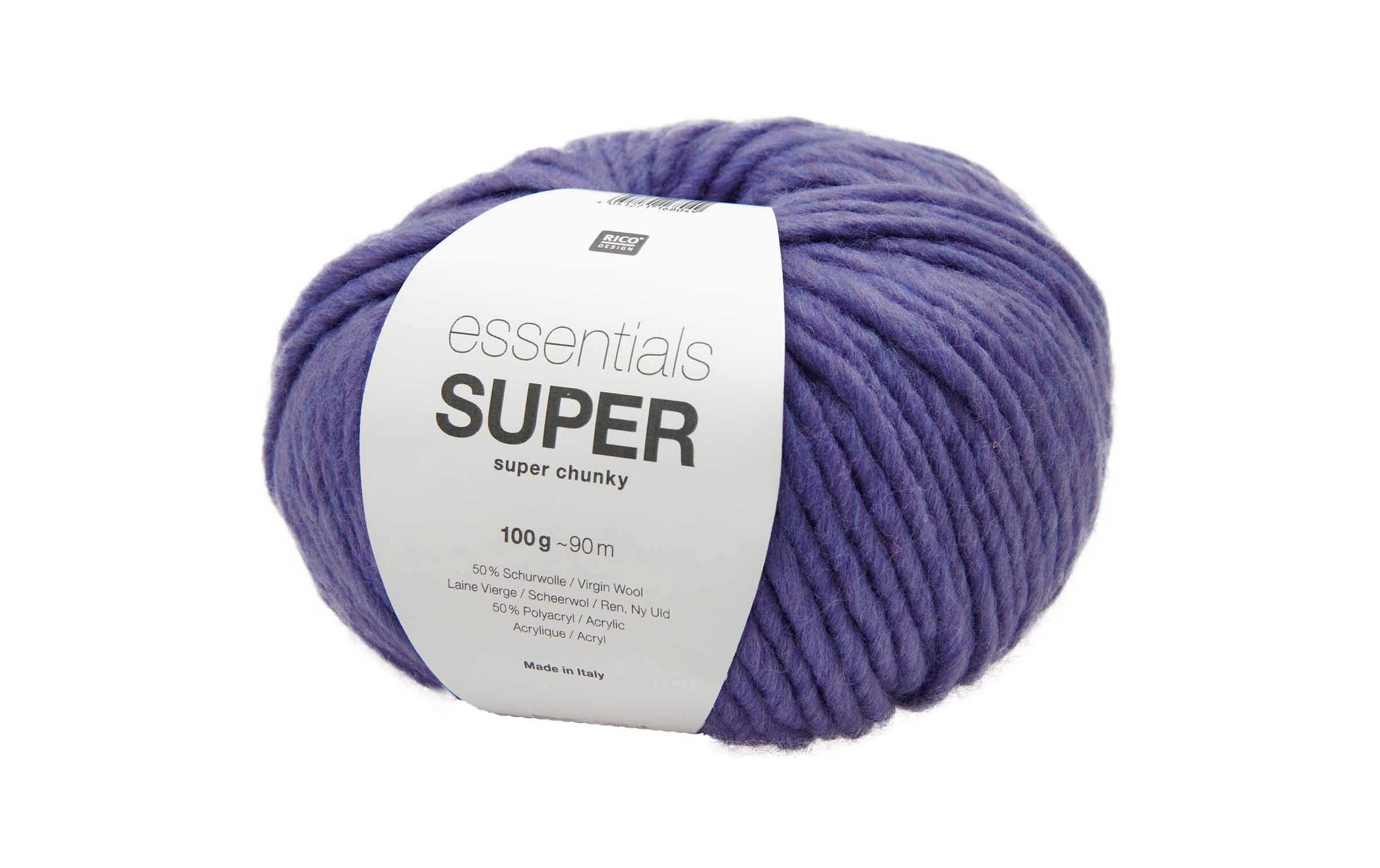 Rico Design Wolle Essentials Super Super Chunky 100 gr, Violett