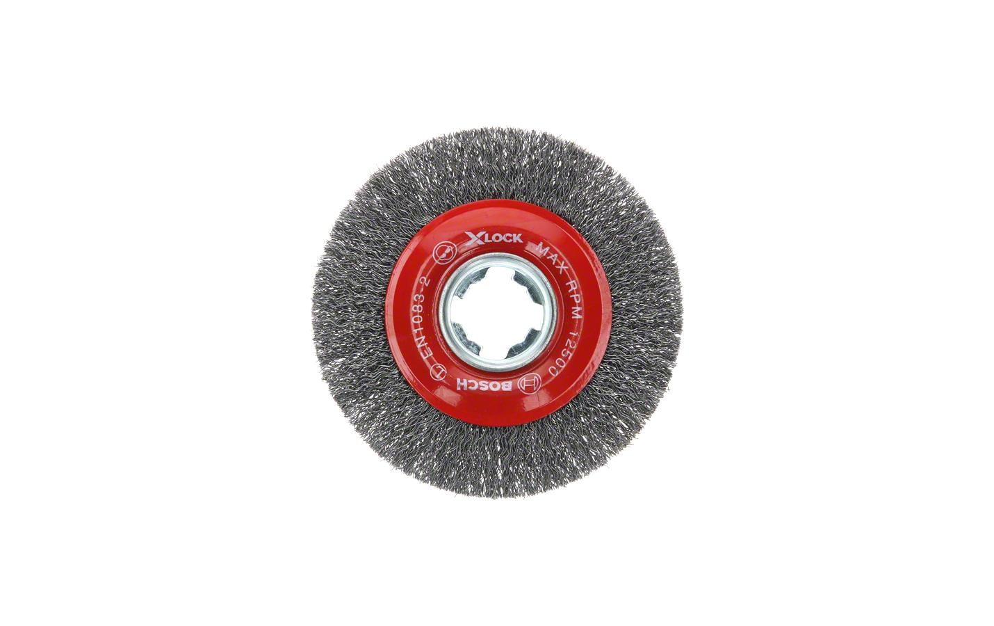 Bosch Professional Scheibenbürste X-LOCK 115 mm, gewellter Stahldraht