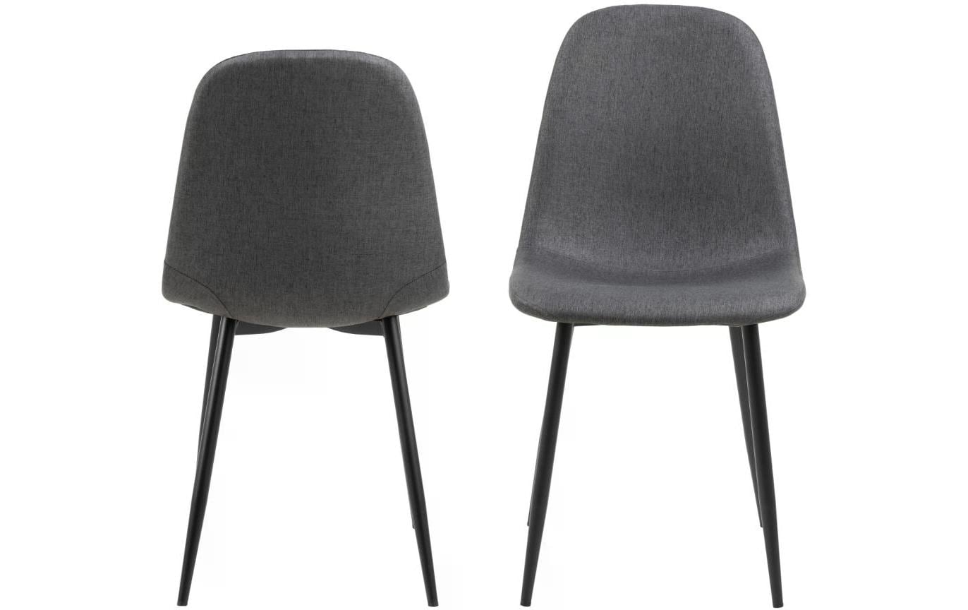 AC Design Stuhl Celia 4 Stück, Dunkelgrau