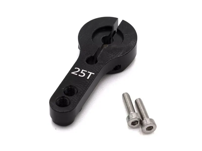Hobbytech Servoarm Aluminium 24 mm 25T Schwarz