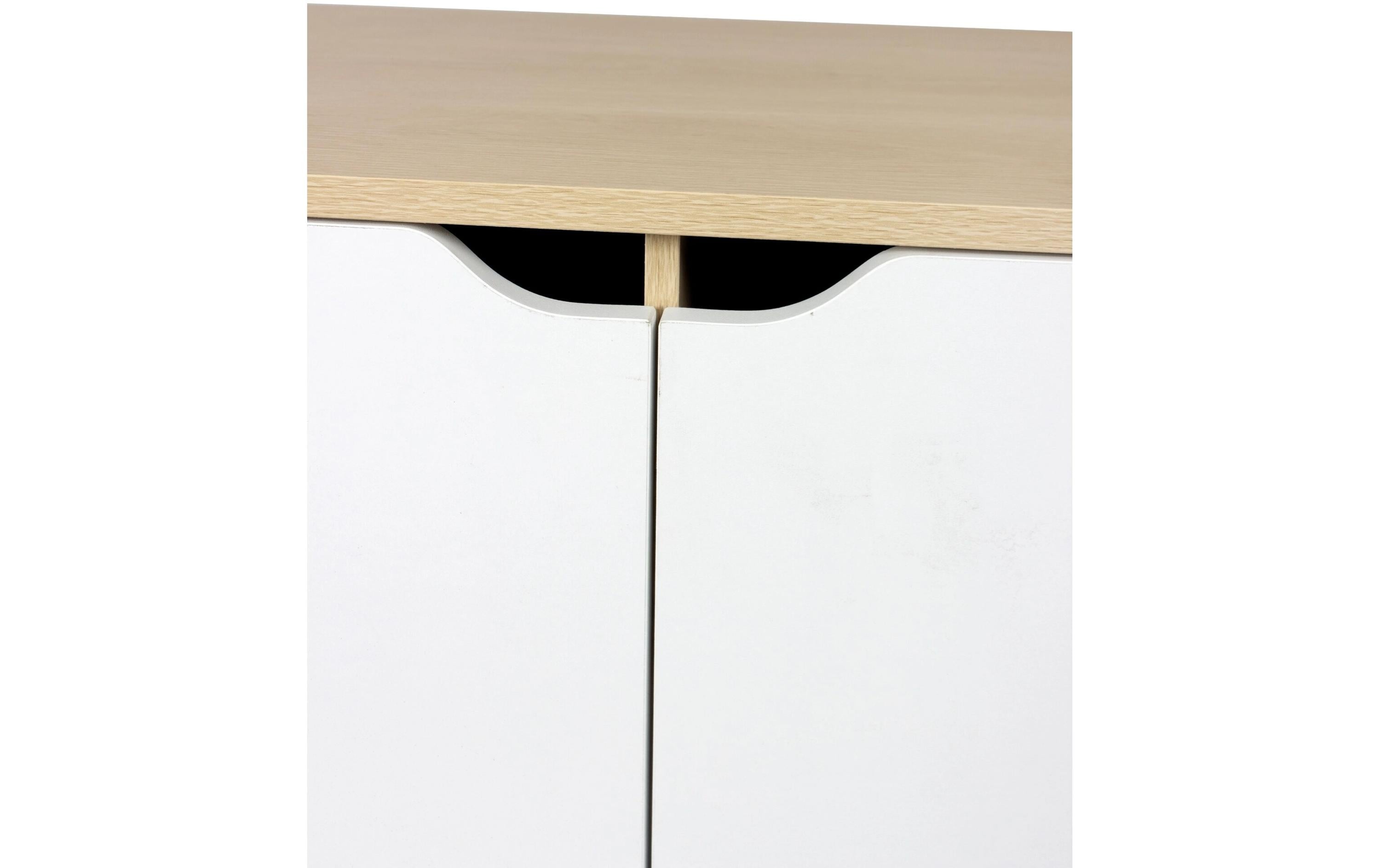 relaxdays TV-Möbel Vintage Style 140 cm, Hellbraun 60 Zoll