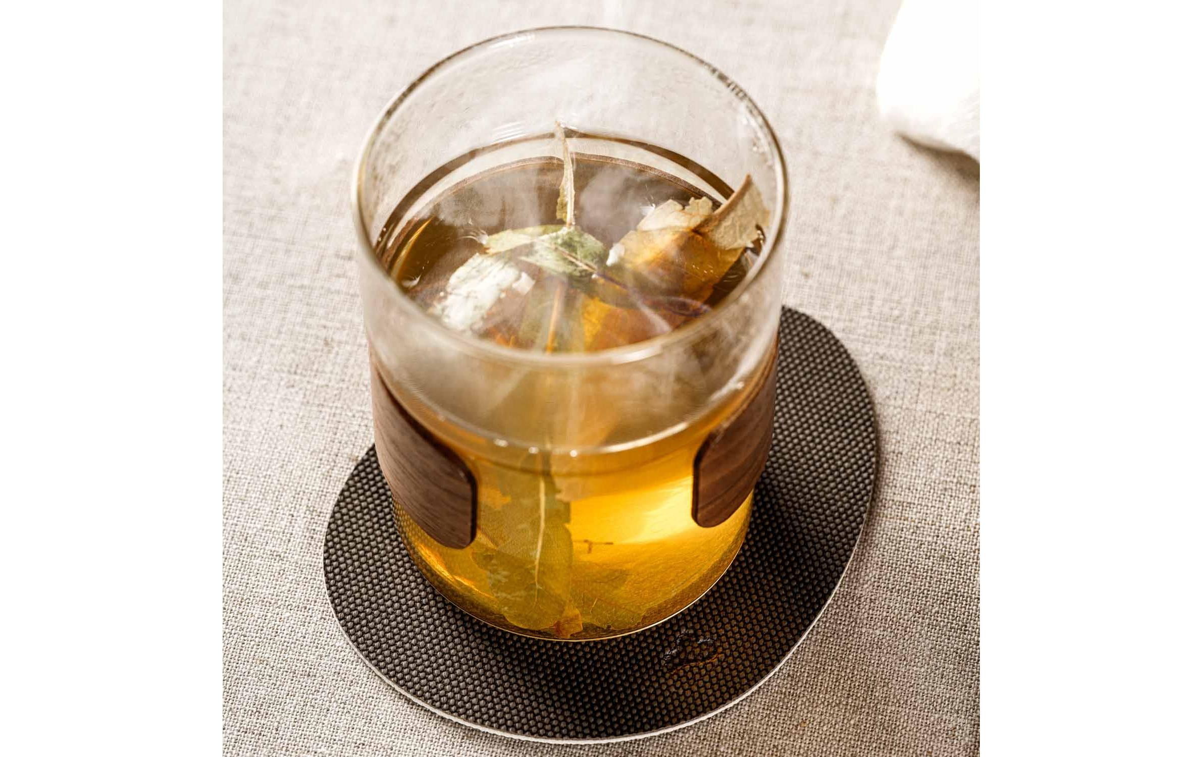 Leonardo Glasuntersetzer Gocce 4 Stück, Grau