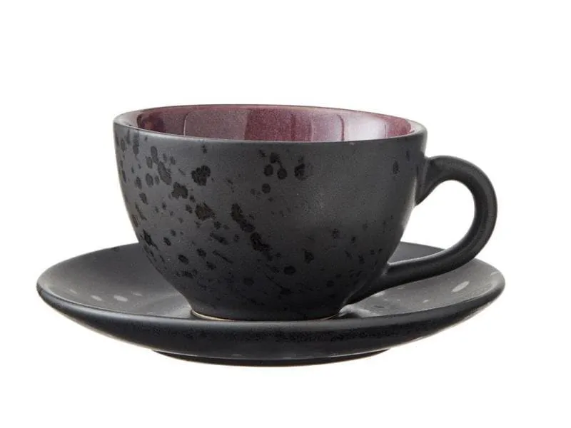 Bitz Kaffeetasse 240 ml, 4 Stück, Schwarz/Mehrfarbig