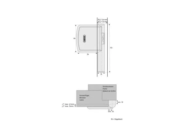 Abus FAS101 Weiss/White Abus FAS101 Weiss/White