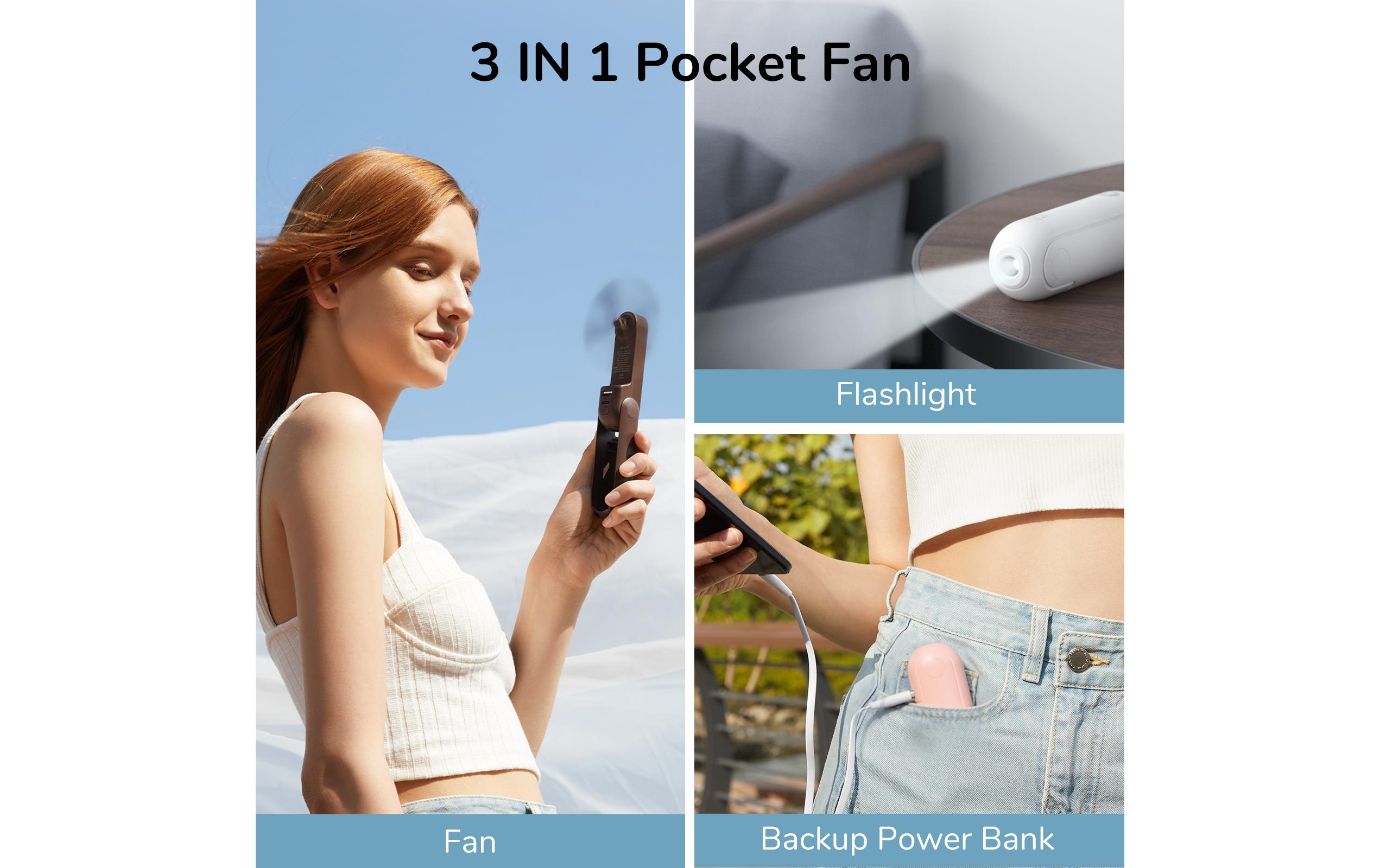 Jisulife Handventilator Life8 Plus Weiss