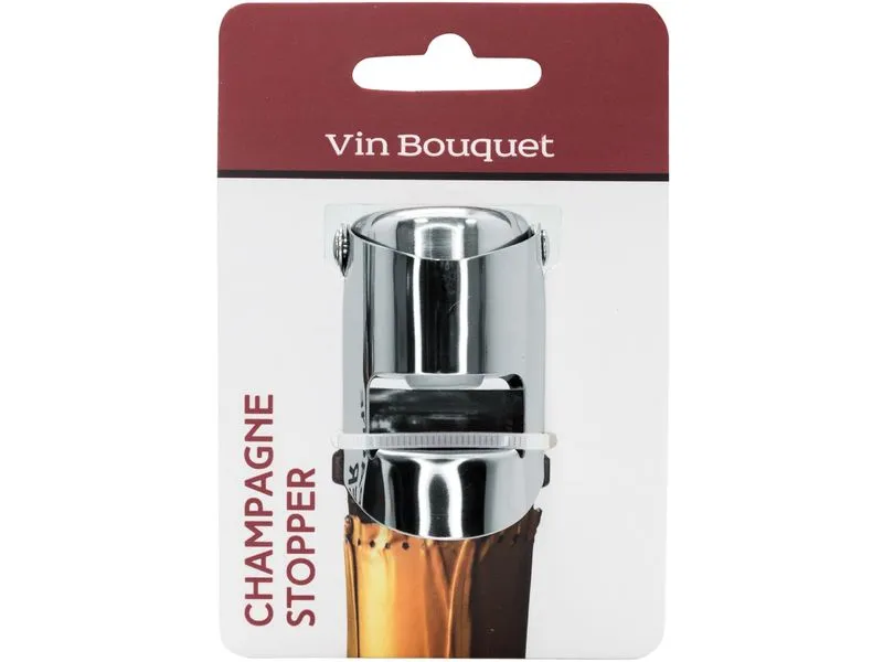 Vin Bouquet Sekt- und Champagnerverschluss 3.5 x 6.5 cm, Silber