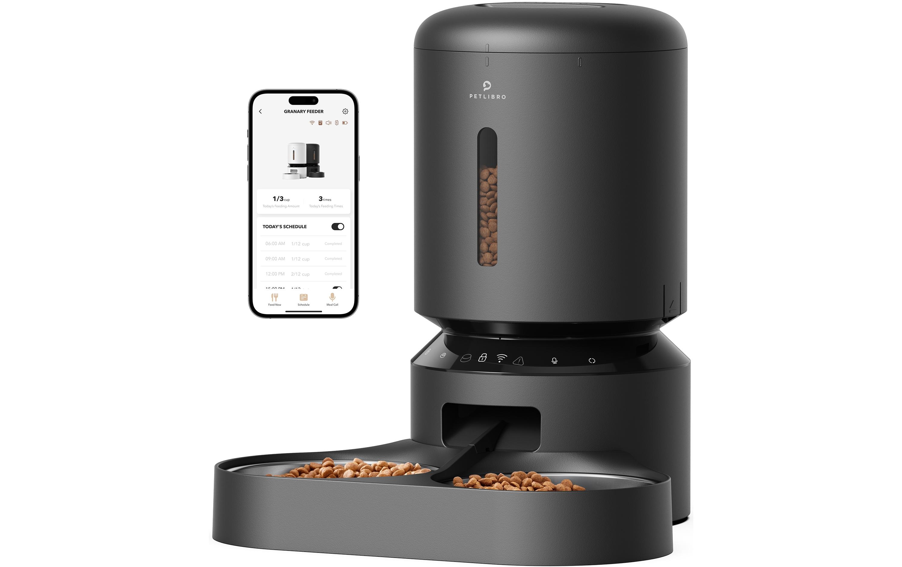 Petlibro Futterautomat WIFI Doppelfutterschale 5 l Schwarz