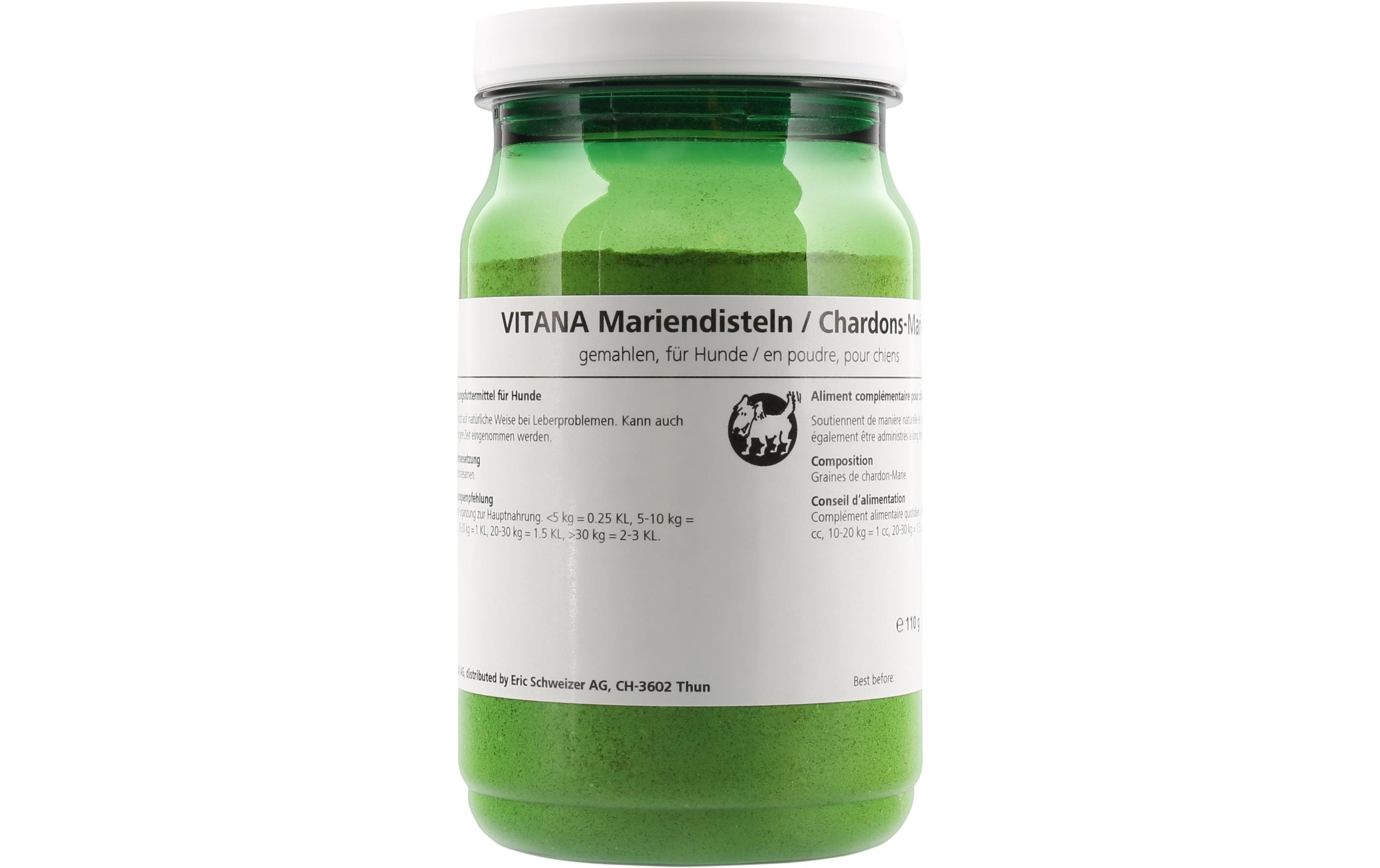 Vitana Hunde-Nahrungsergänzung Mariendisteln, 110 g Vitana Hunde-Nahrungsergänzung Mariendisteln, 110 g