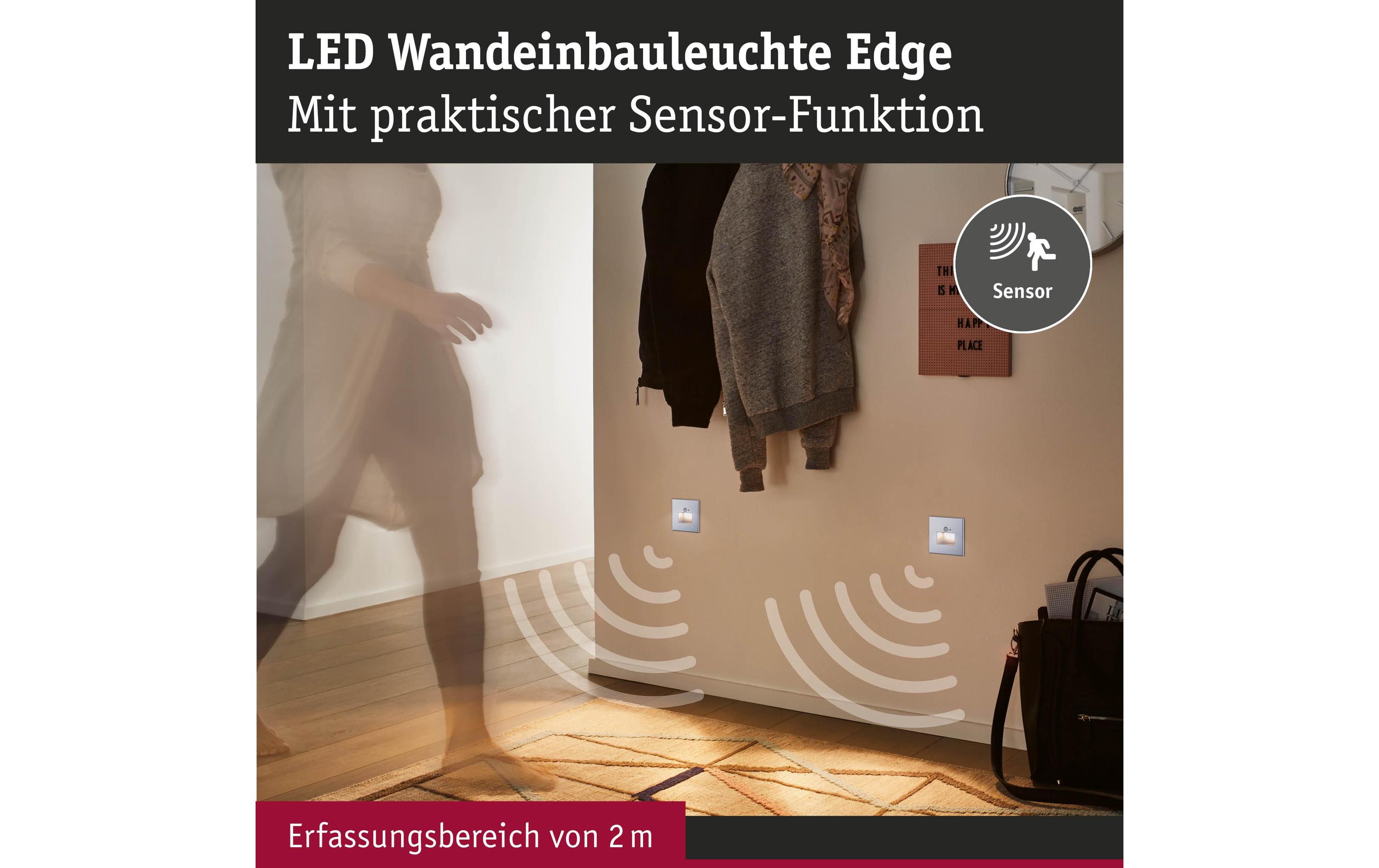 Paulmann LED Wandeinbauleuchte Edge Weiss matt Paulmann LED Wandeinbauleuchte Edge Weiss matt