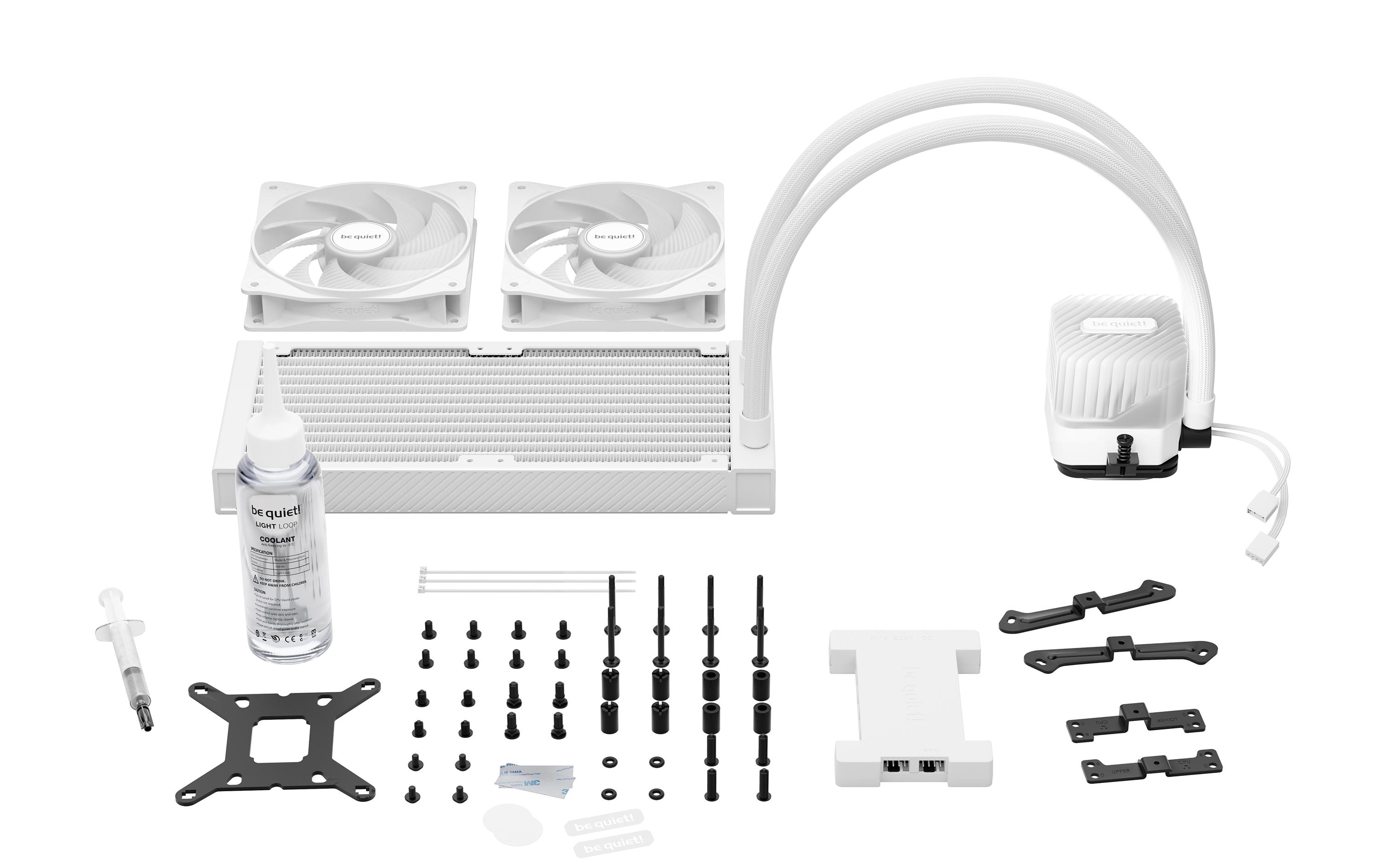 be quiet! Wasserkühlung Light Loop 240 mm Weiss