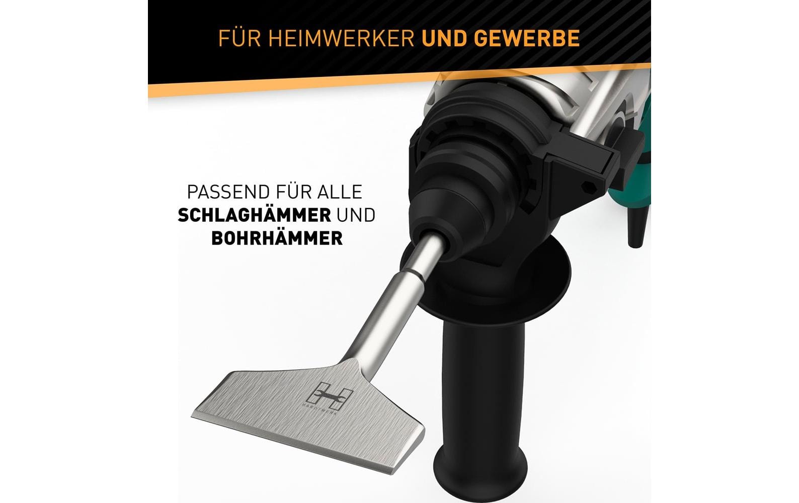 Hardtwerk Turbo Fliesenmeissel für Bohrhammer 165 x 75 mm
