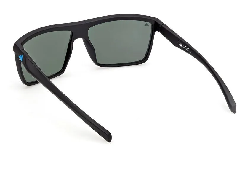 adidas ES0002 Sport Sonnenbrille Matte Black, Blue adidas ES0002 Sport Sonnenbrille Matte Black, Blue