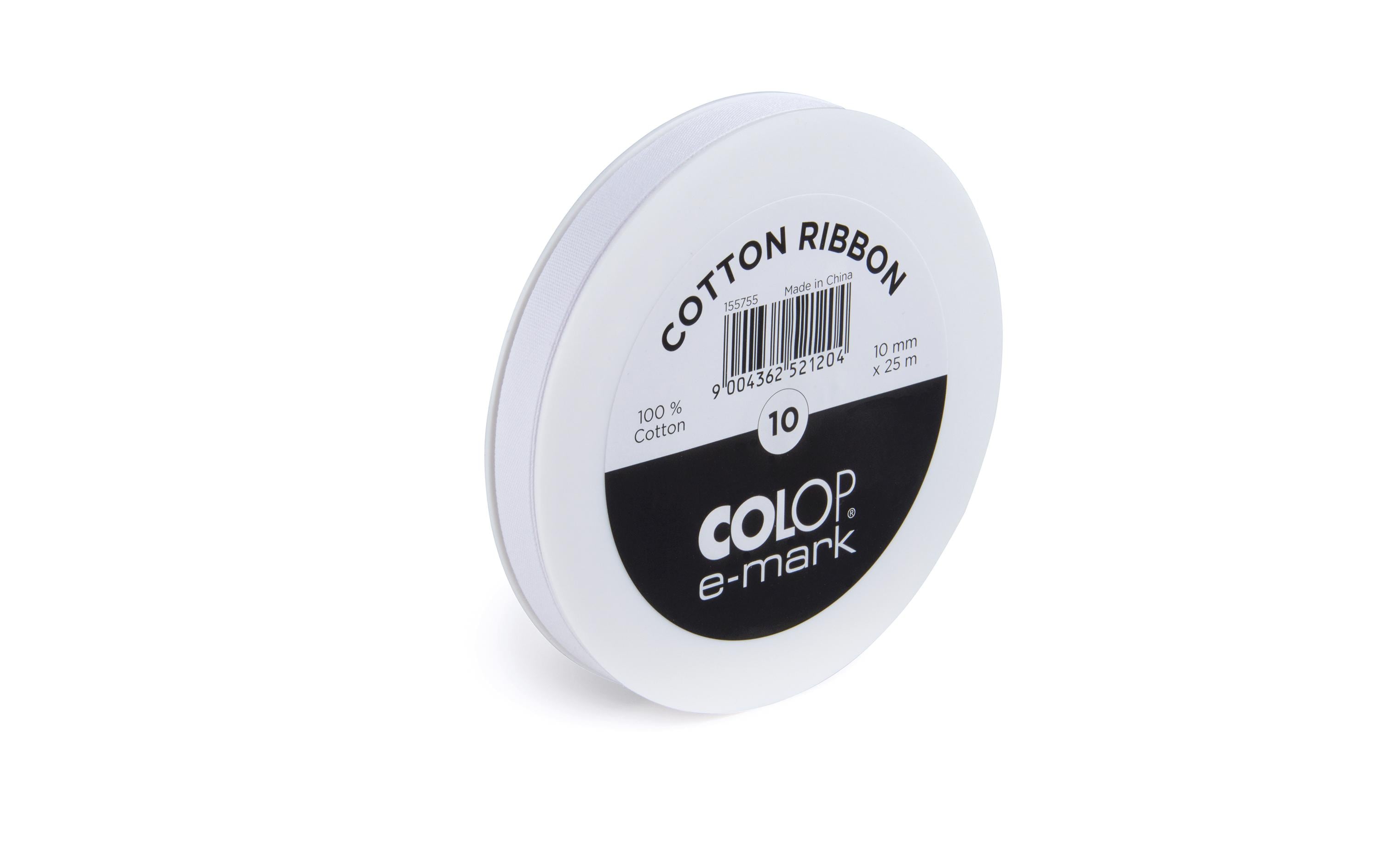 Colop Textilband e-mark 10 mm x 25 m, Weiss Colop Textilband e-mark 10 mm x 25 m, Weiss