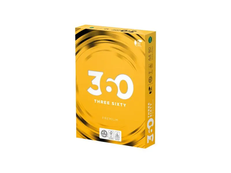 360 Kopierpapier Premium A4, Hochweiss, 80 g/m², 1 Palette 360 Kopierpapier Premium A4, Hochweiss, 80 g/m², 1 Palette