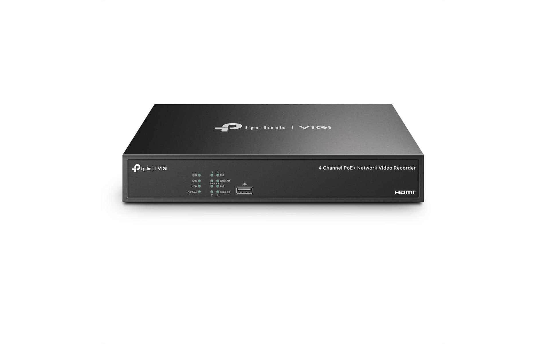 TP-Link Netzwerkrekorder NVR1004H-4P-2 TB 2 TB, 4 Kanal