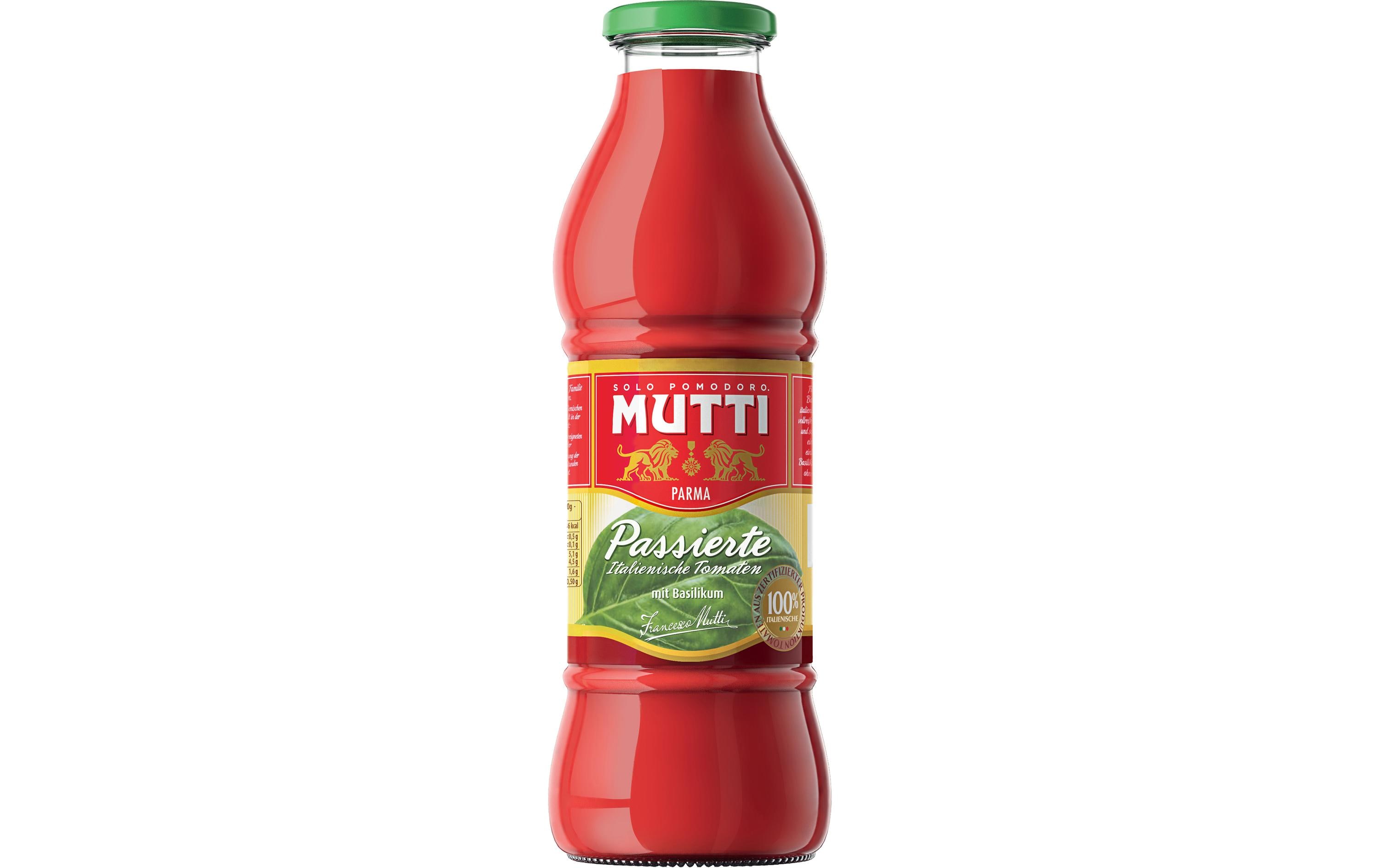 MUTTI Passierte Tomatensauce Passata Basilikum 700 g MUTTI Passierte Tomatensauce Passata Basilikum 700 g