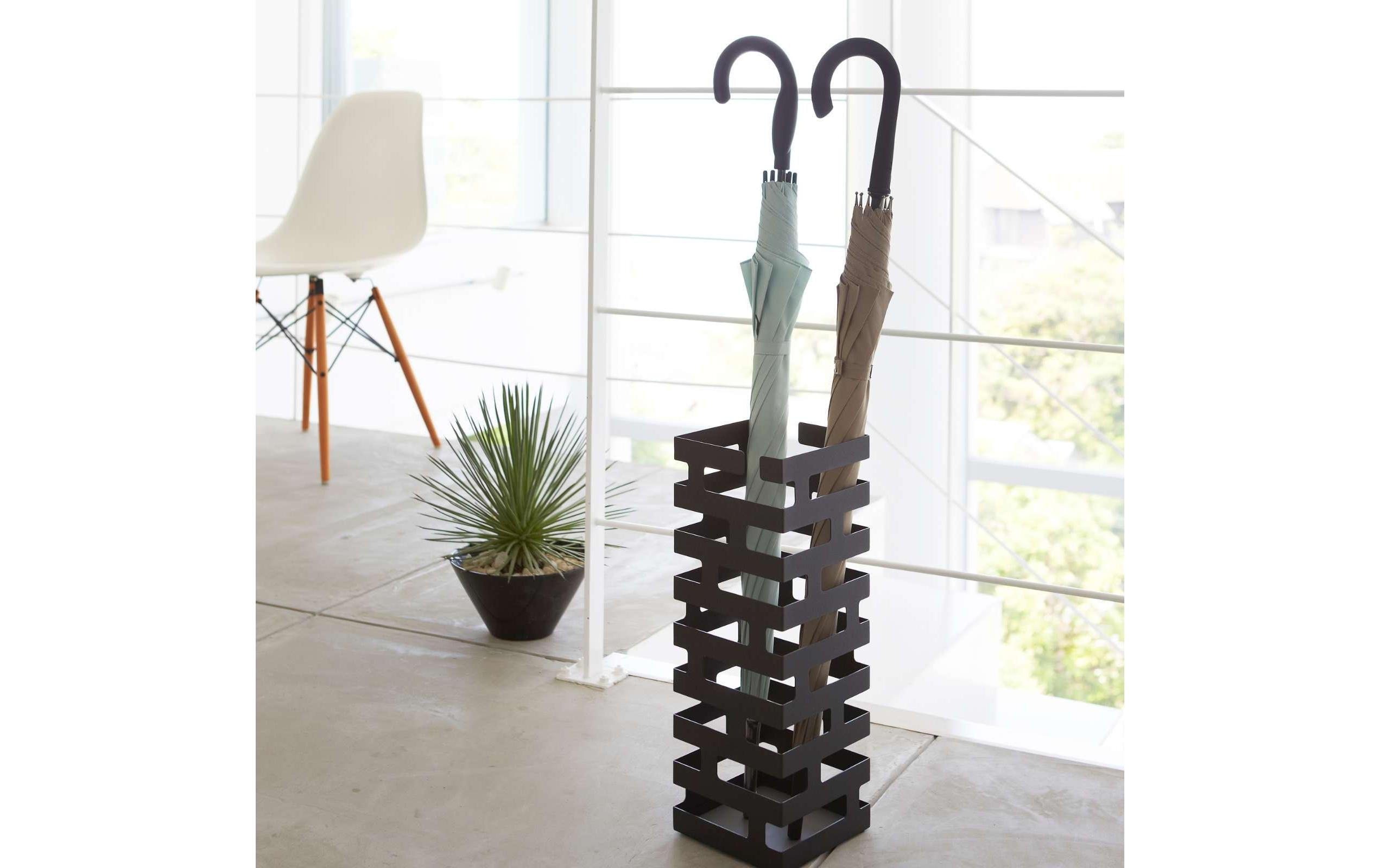 Yamazaki Schirmständer Brick Schwarz