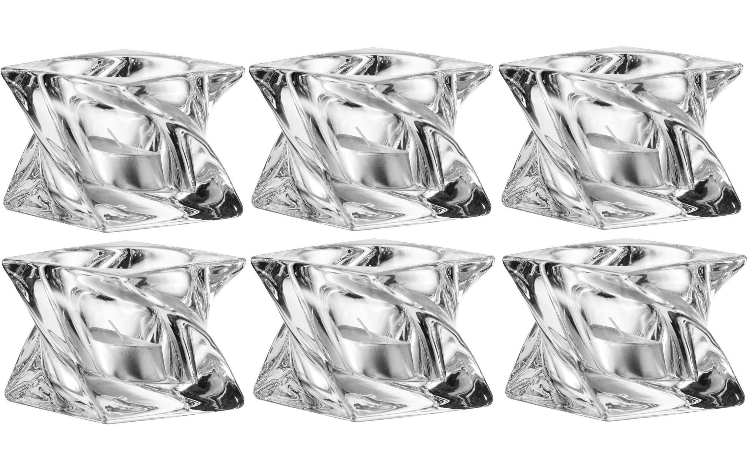 Leonardo Teelichthalter Volare 7, 6.5 cm 6 Stück, Transparent