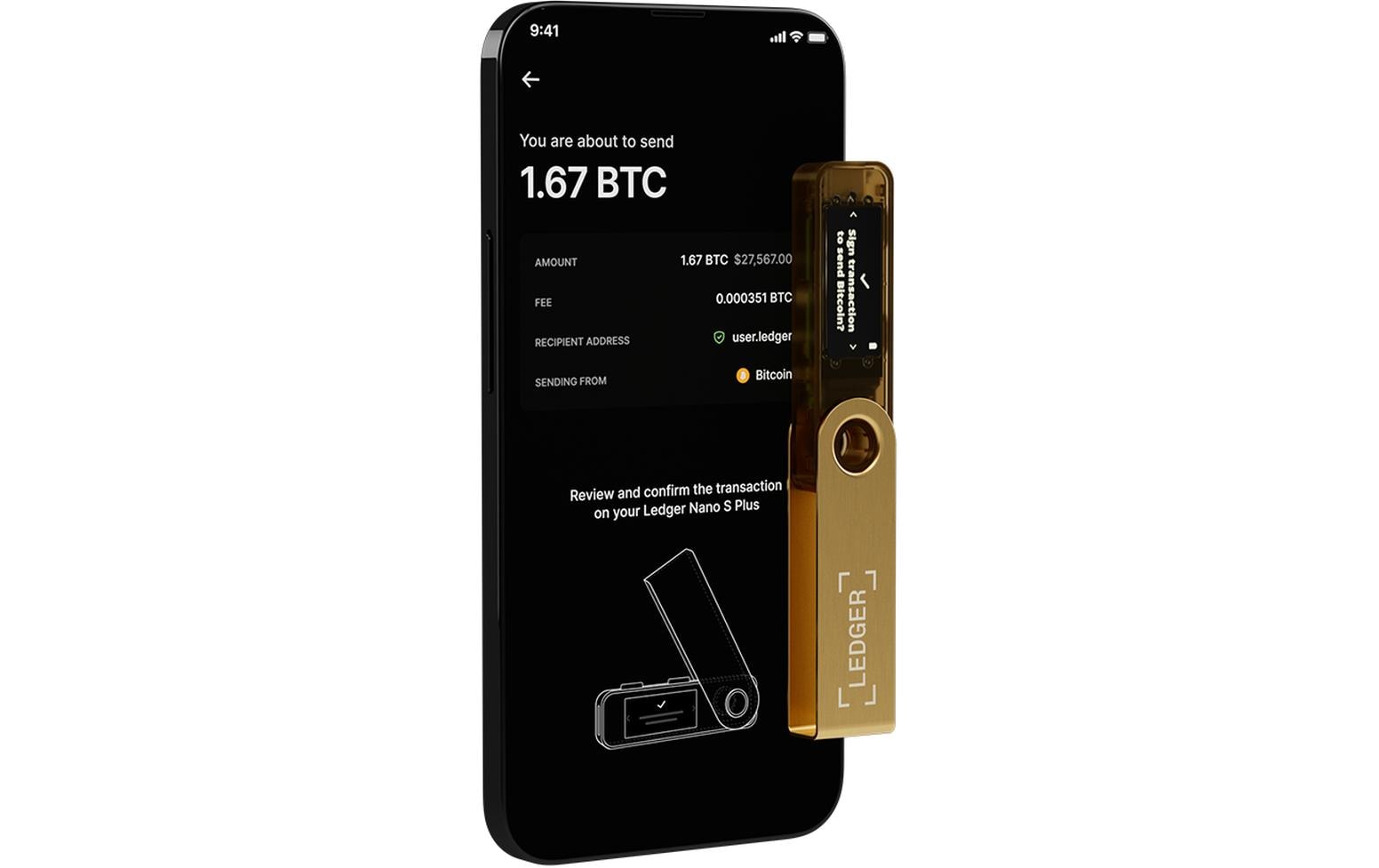 Ledger Nano S Plus Gold
