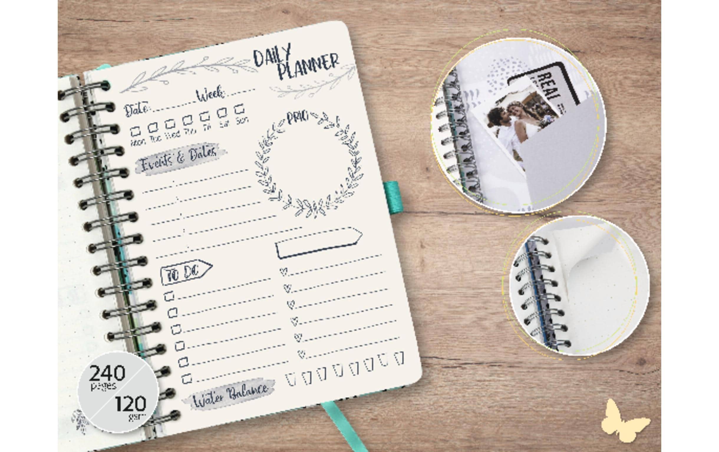 Jolie Tagesagenda Undatiert, Glamorous Leaves Pflanze, Dunkelgrün