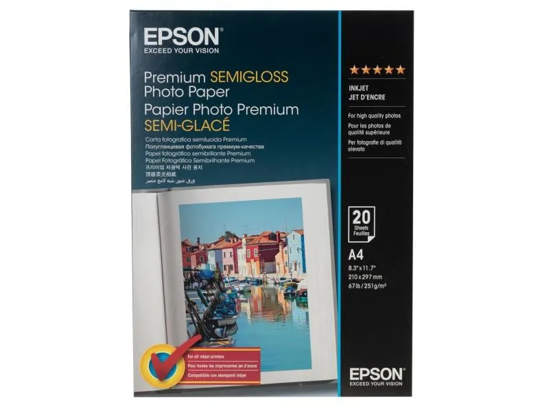 Epson Fotopapier A4 251 g/m² 20 Stück Epson Fotopapier A4 251 g/m² 20 Stück