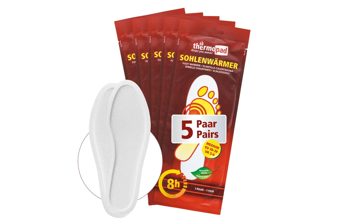 Thermopad multi Wärmepad Sohlenwärmer M Gr. 38 - 39, 5er Pack Thermopad multi Wärmepad Sohlenwärmer M Gr. 38 - 39, 5er Pack