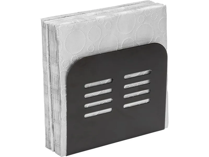 Wenko Serviettenhalter Baco Schwarz