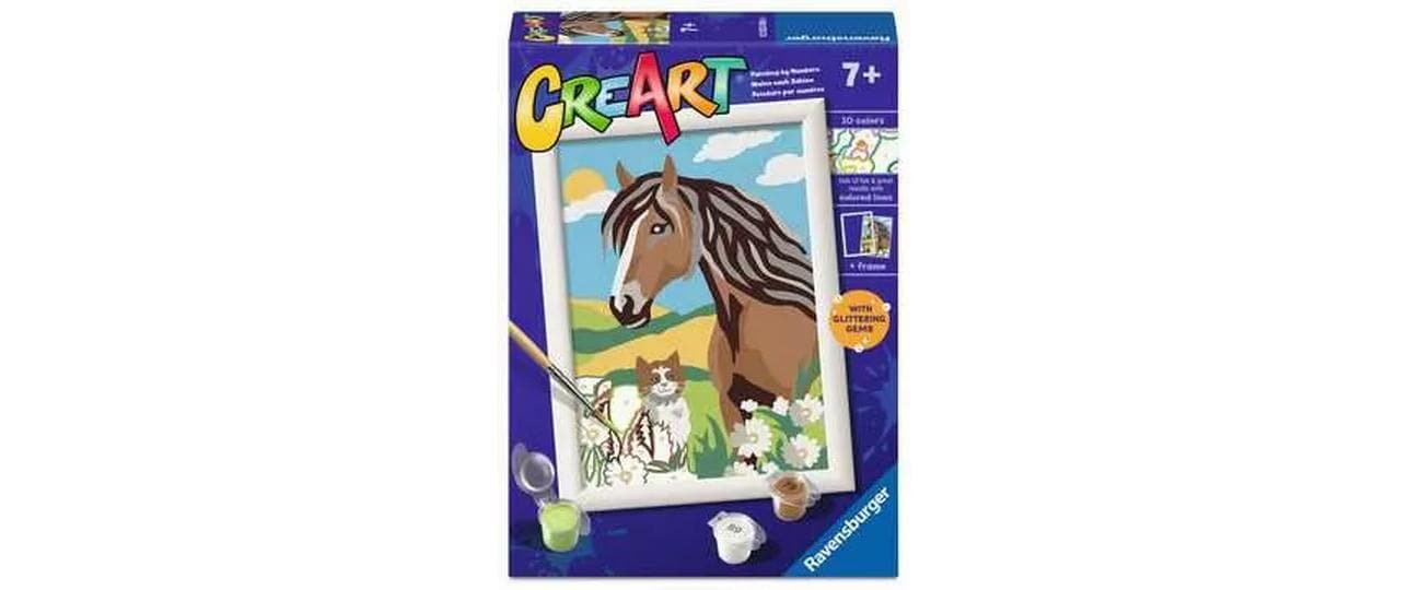 Ravensburger Malen nach Zahlen CreArt – Horse and Kitty