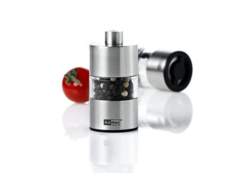 AdHoc Salz- und Pfeffermühle Minimill MP30 6.2 cm, Silber AdHoc Salz- und Pfeffermühle Minimill MP30 6.2 cm, Silber