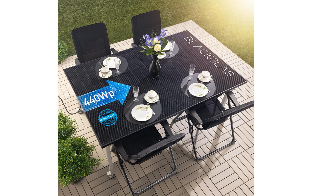BLACKGLAS Solartisch ECOflexPRO 440 Wp BLACKGLAS Solartisch ECOflexPRO 440 Wp