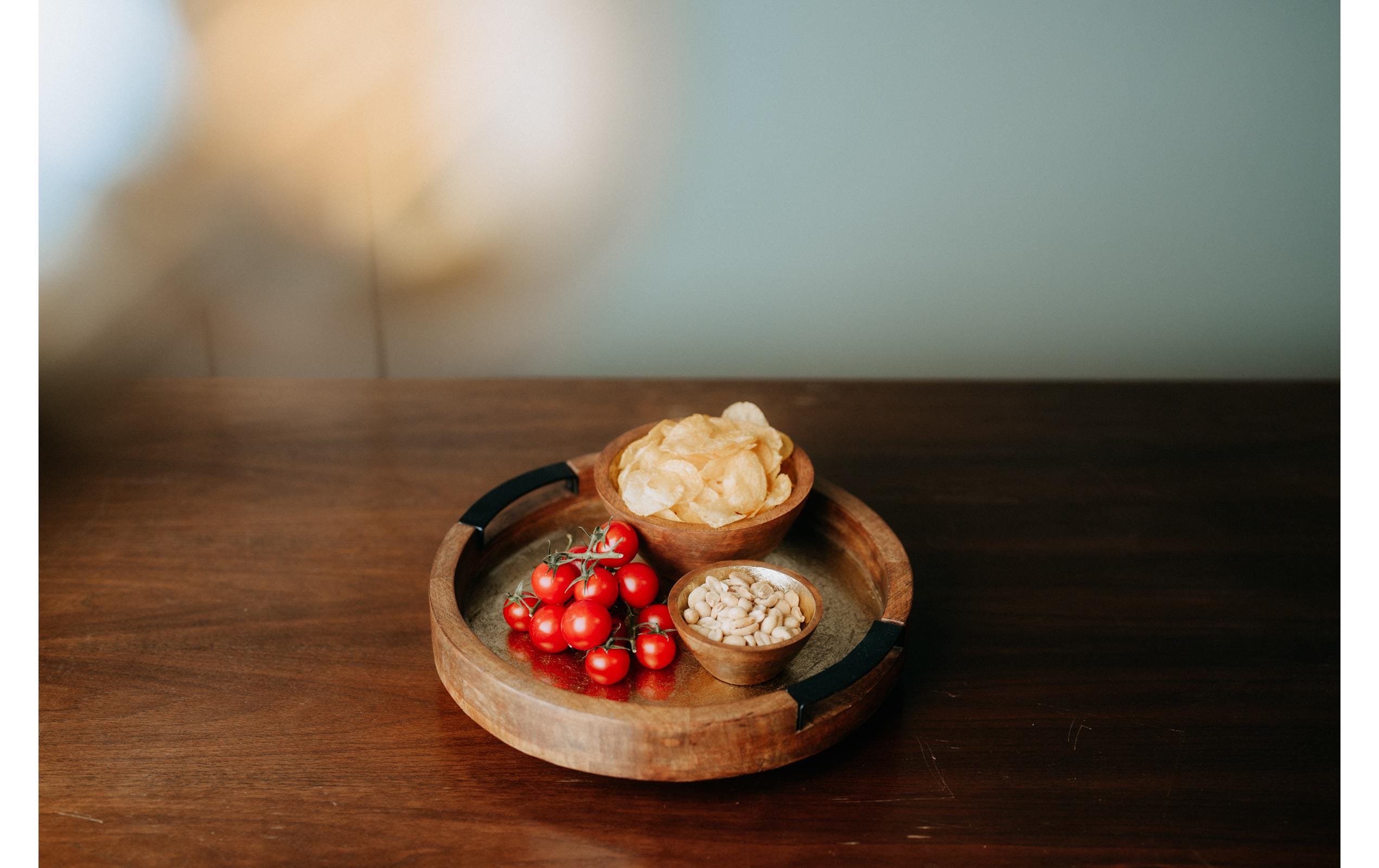 Kadastar Servierplatte Shine Ø 32.5 cm, Braun/Gold