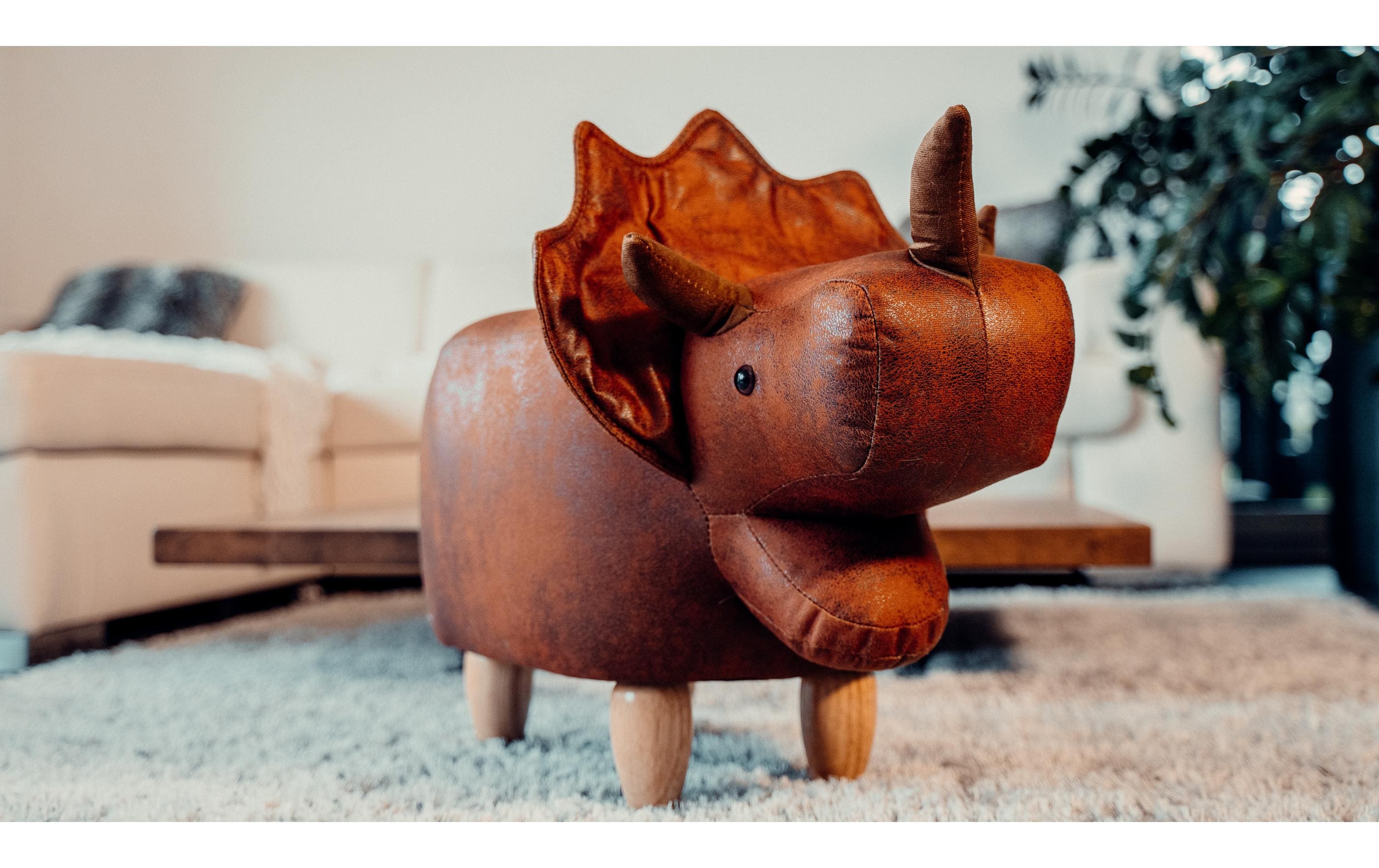 zoosy Kinderhocker Dino Bolle Braun