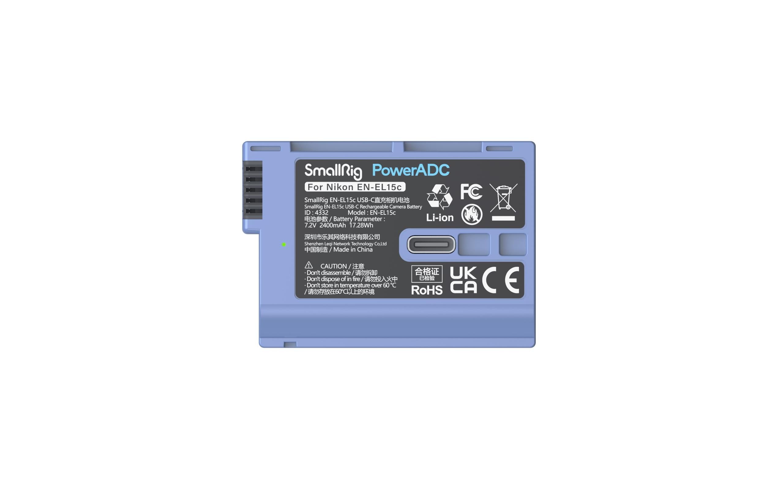 Smallrig Digitalkamera-Akku EN-EL15c USB-C