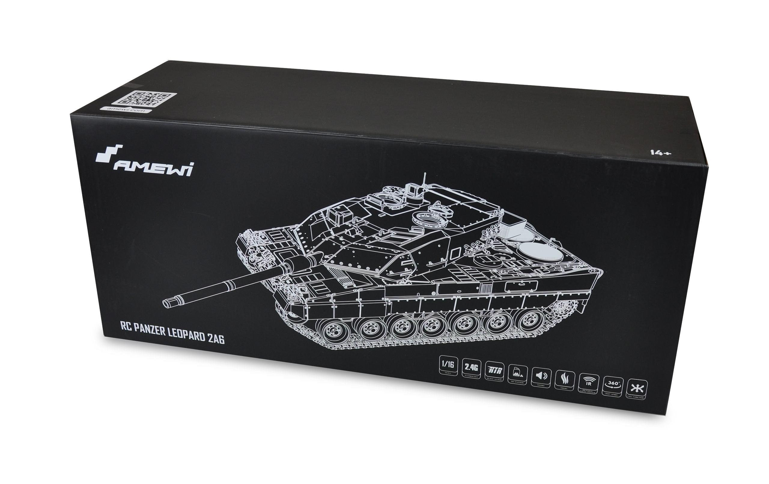Amewi Panzer Leopard 2A6 Advanced Line 7.0, 1:16, RTR