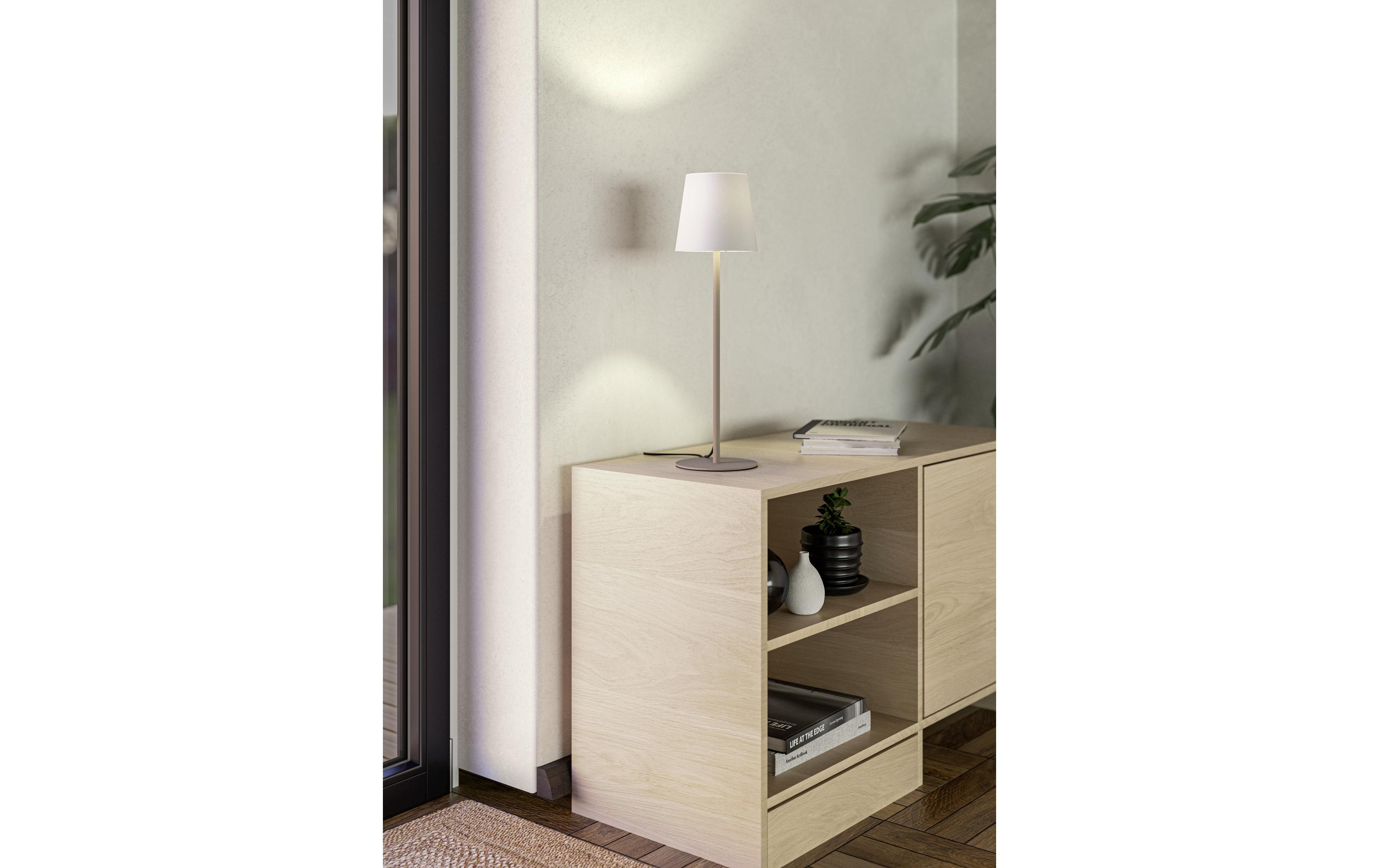 EGLO Leuchten Tischleuchte FIORANA beige exkl. E14 1x40W EGLO Leuchten Tischleuchte FIORANA beige exkl. E14 1x40W