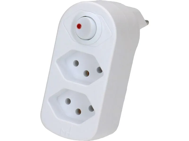 Max Hauri Mehrfachstecker ADAPT 2xT13, drehbar 320° 2