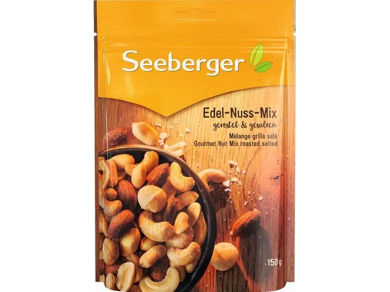 Seeberger Beutel Edelnussmix geröstet & gesalzen 150 g Seeberger Beutel Edelnussmix geröstet & gesalzen 150 g