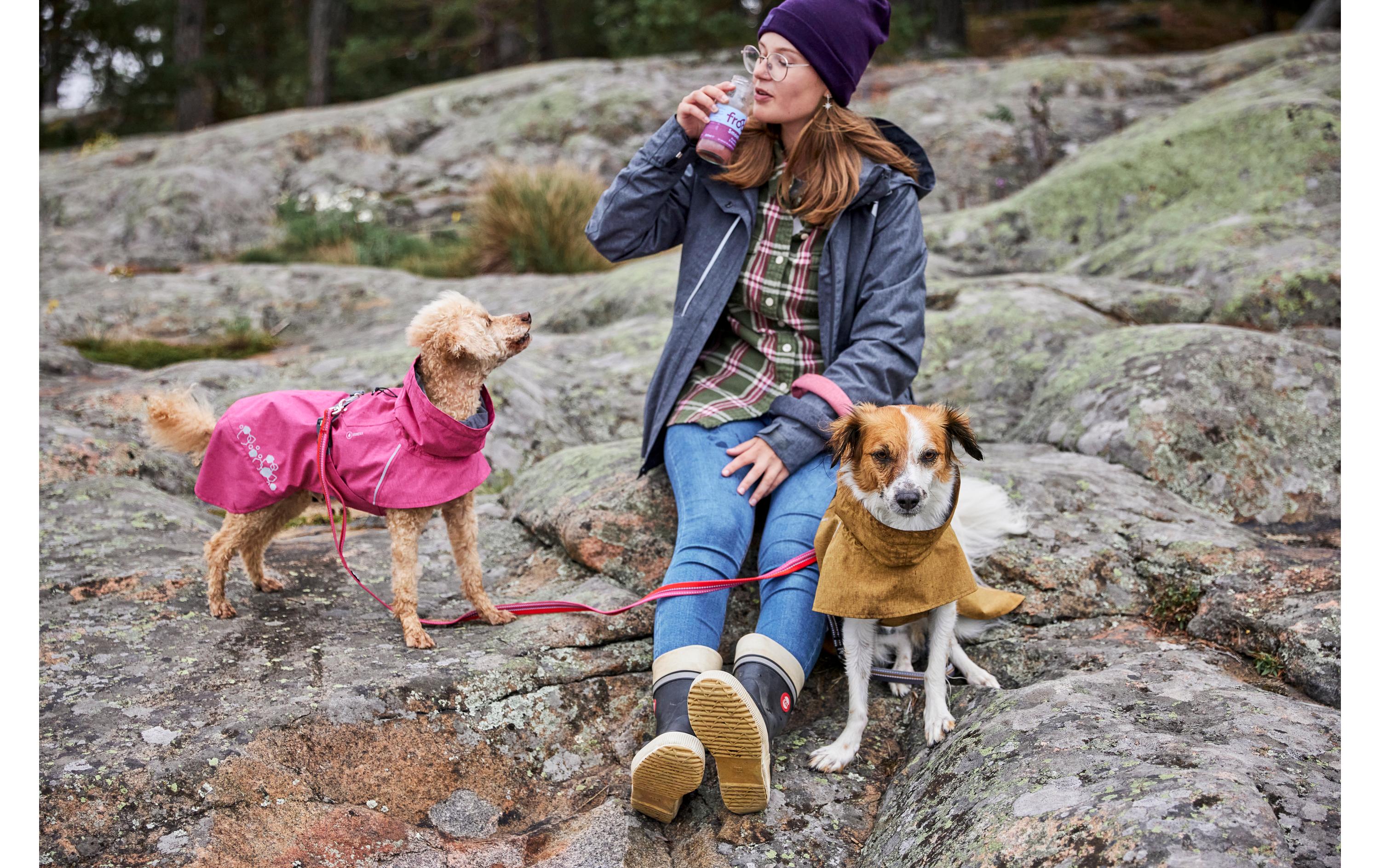 HURTTA Regenmantel Monsoon V2 Eco Pink, 35 cm