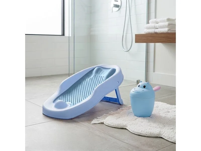 relaxdays Baby-Badestütze, Kunststoff, Blau