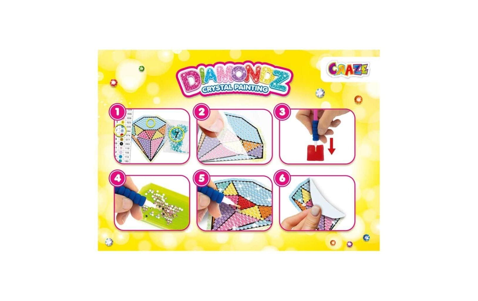 Craze Bastelset Diamondz – Mega Set Stickers